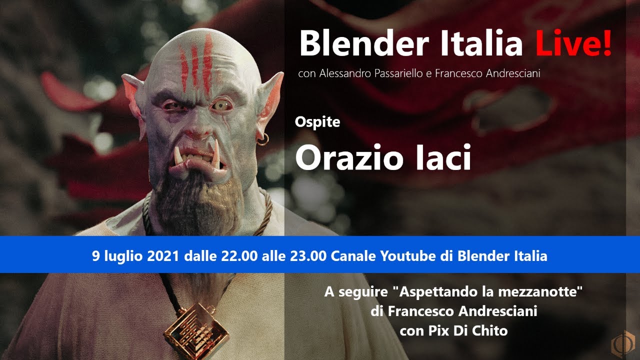 Blender Italia Live! Orazio Iaci YouTube