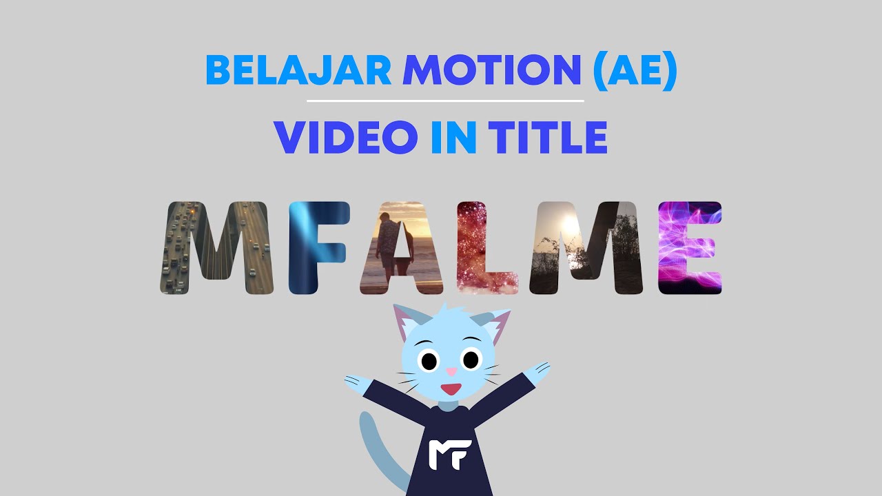 Belajar Motion After Effects - Video In Title Tutorial - YouTube
