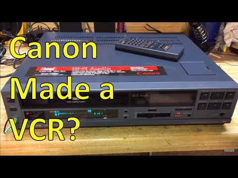 Canon VHS VCR from the mid 1980s