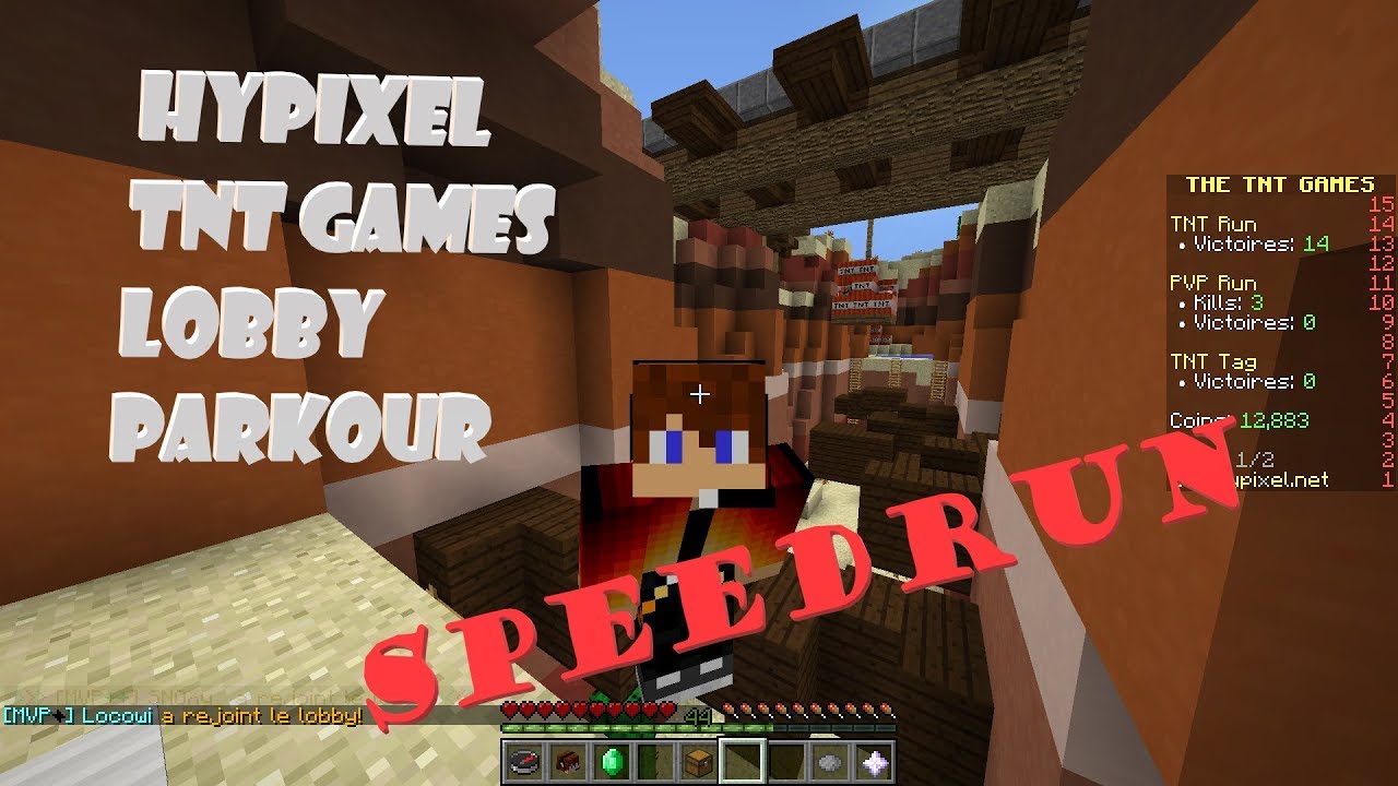 HYPIXEL TNT RUN LOBBY PARKOUR SPEEDRUN