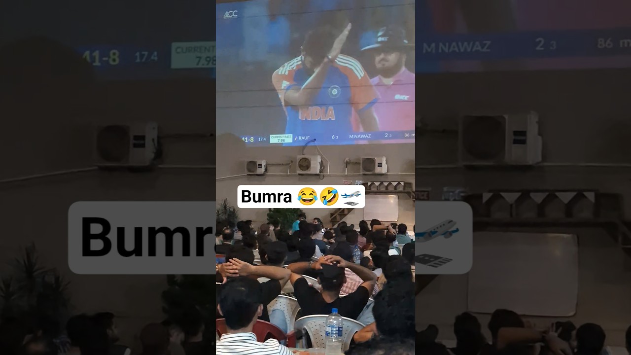 Bumra vs Haris🤣🛫 action reaction 