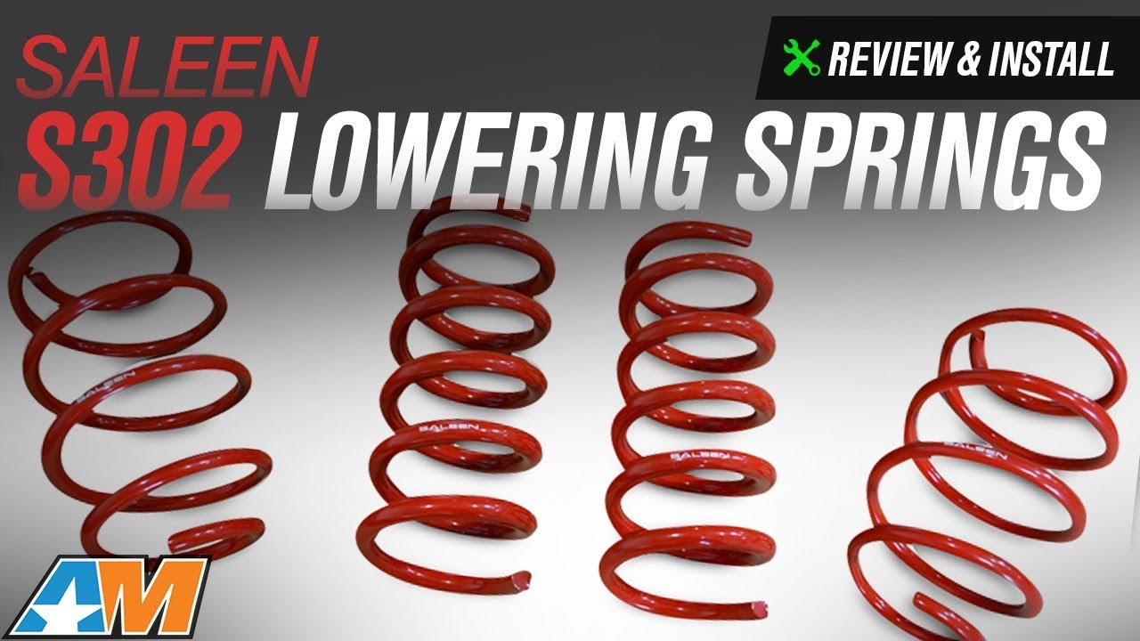 performance parts bmw 2015-2017 Mustang Saleen S302 Lowering Springs Review & Install