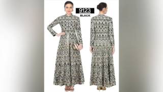 9123 BRIDAL WEAR LONG ANARKALI BUY CHEAPEST ONLINE | HEAVY WORK BRIDAL WEAR ANARKALI GOWN EXCLUSIVE screenshot 4