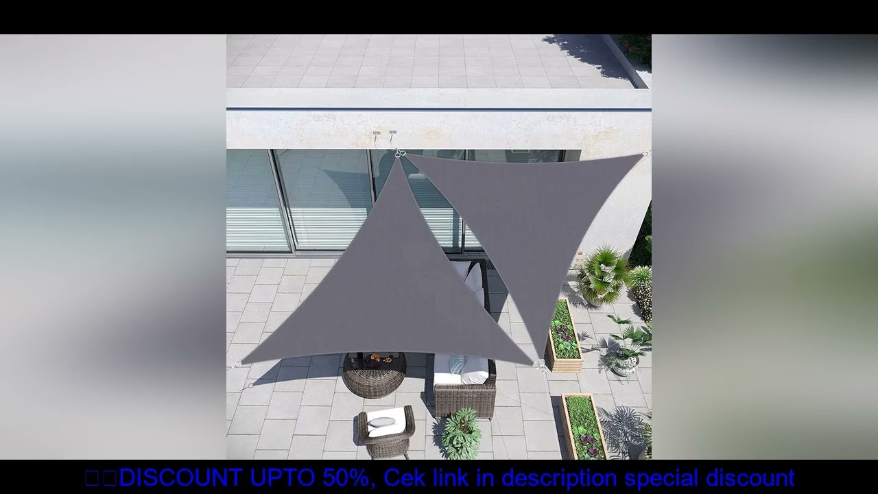 Outdoor sunshade sail triangular canopy sun protection garden canopy anti-ultraviolet outdoor sunsha