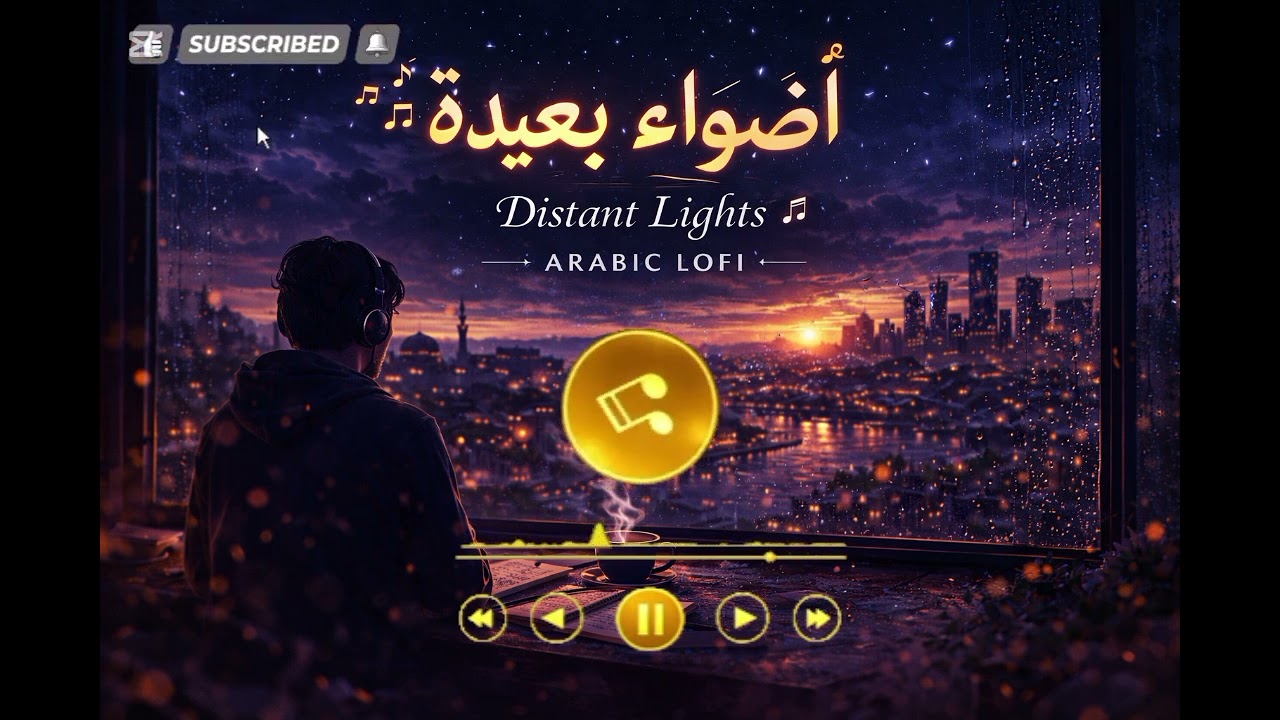 أضواء بعيدة | رحلة ليلية تحت سماء المدينة 🌌 Arabic Lofi