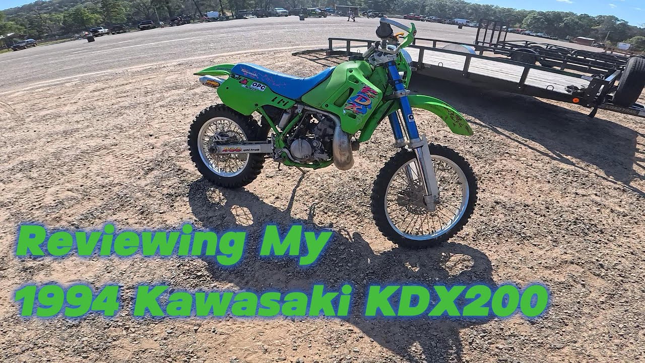 Kawasaki  KDX200 書類無し　福岡市南区 1994 Kawasaki KDX200 Rip and Review! - YouTube