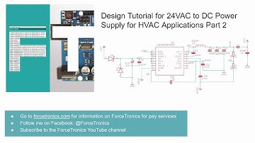 Design Tutorial for 24VAC to DC Power Supply for HVAC Applications Part 2