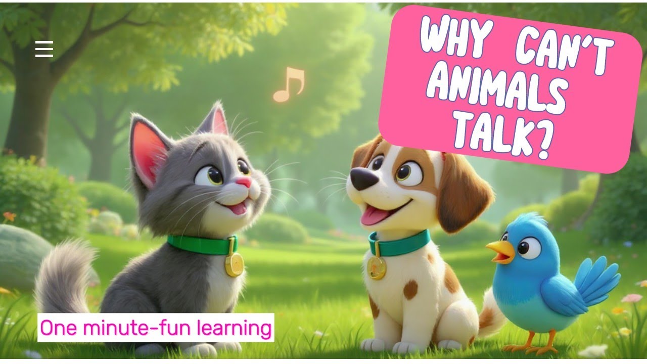 🐈‍⬛Why can't animals talk? 🌧️ Explore the Science of Nature with Fun ...