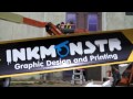 Ink Monstr's Building Wrap, Printed on a Mutoh!