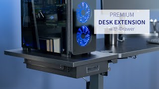 DESK-EXT24D  Clamp-on 24' x 14' Desk Extension with Storage by VIVO