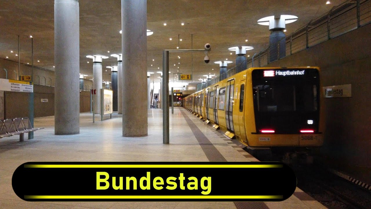 U-Bahn Station Bundestag - Berlin 🇩🇪 - Walkthrough 🚶