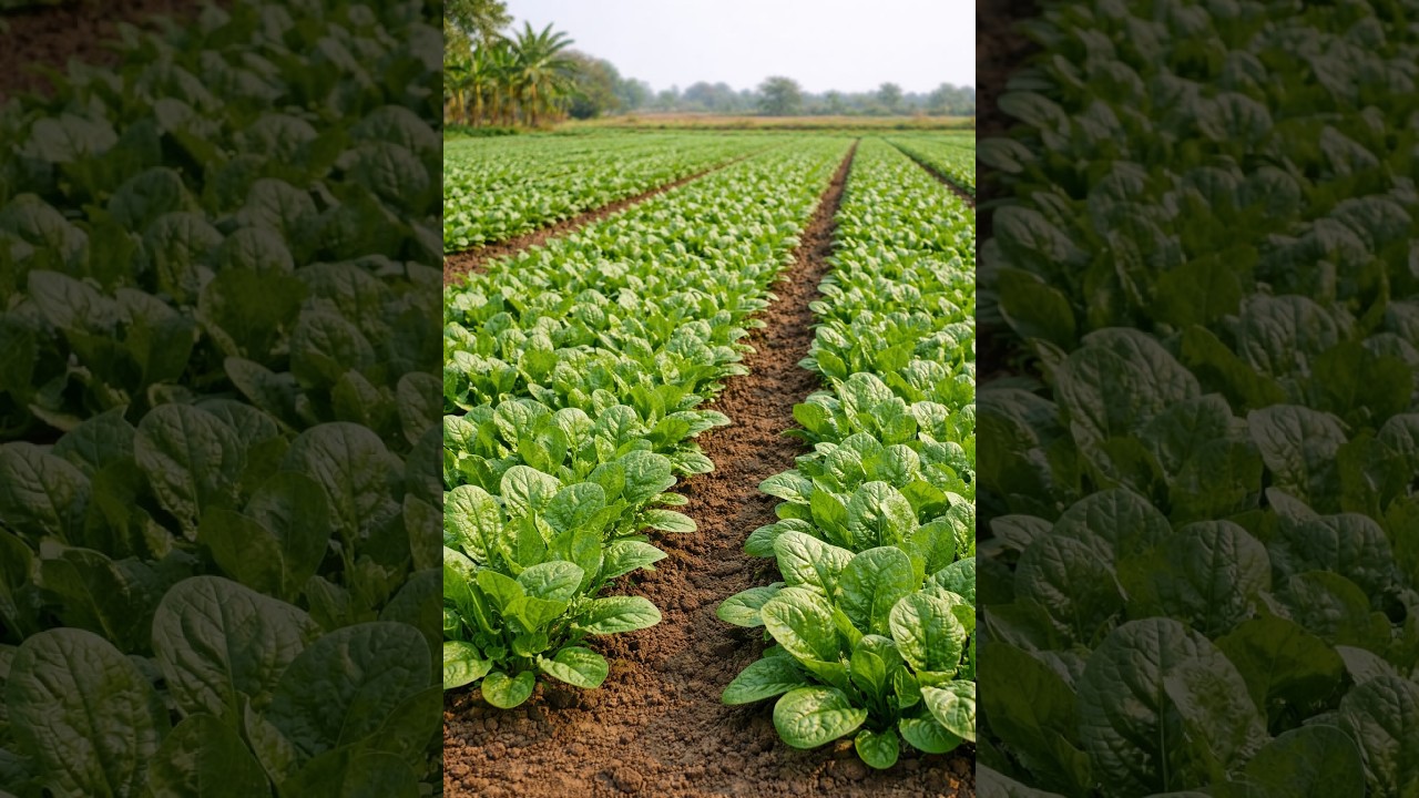 Organic Spinach Farming  ଜୈବିକ ପାଳଙ୍ଗ ଚାଷ ପ୍ରକ୍ରିୟା