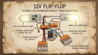 How to Build a 12V Flip-Flop (Flasher) Circuit with IRFZ44N MOSFET | Step-by-Step Guide