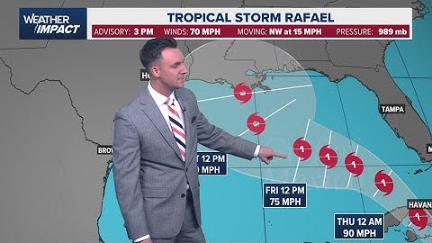 Tropical update: KHOU 11 Weather Team tracking Tropical Storm Rafael