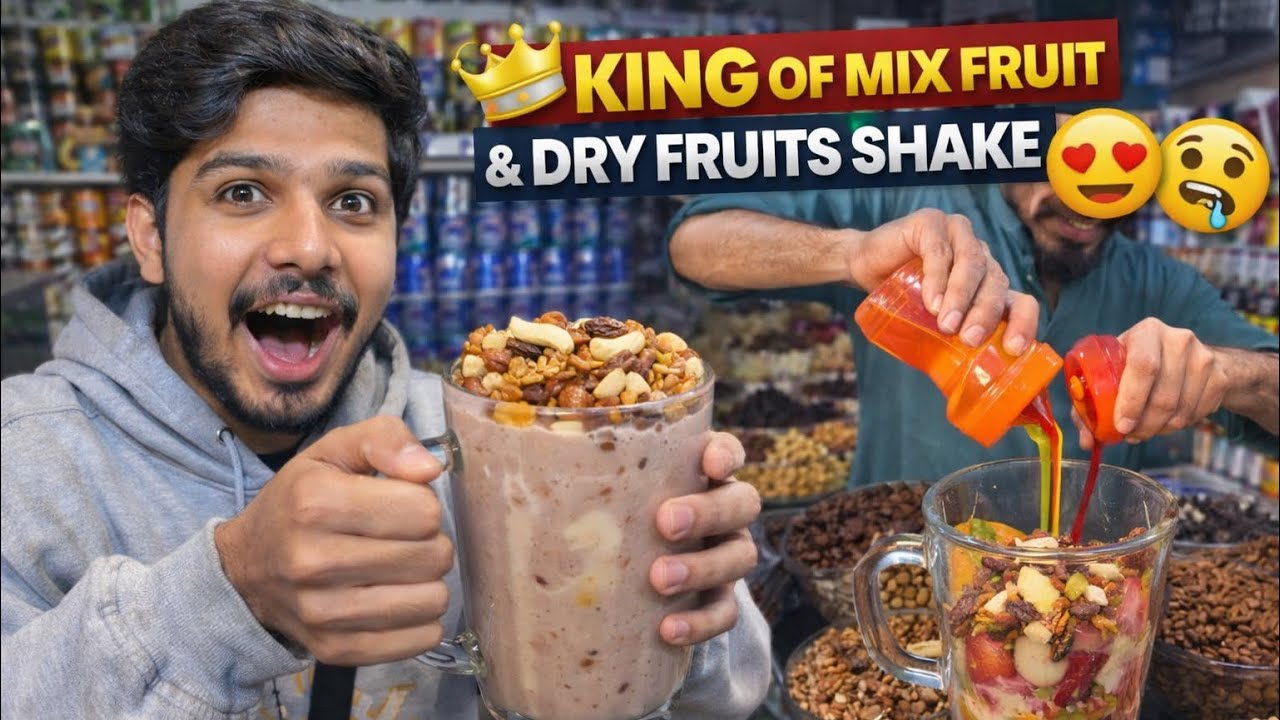 King Of Mix Fruit & Dry Fruits Shake 😍