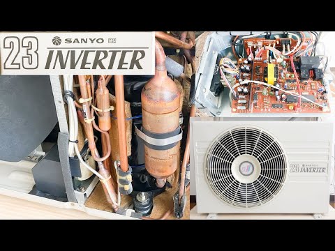 歌うインバーターエアコン♪】三洋室外機 SAP-CV23ED コンプレッサー