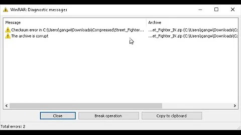 How to fix checksum error, archive is corrupt error while extracting files