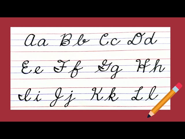 New American Cursive writing A to Z, Small letters & Capital letters, Cursive handwriting EASY class=