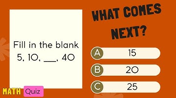 Math quiz to test your IQ| Pattern Recognition| Sequencing Numbers