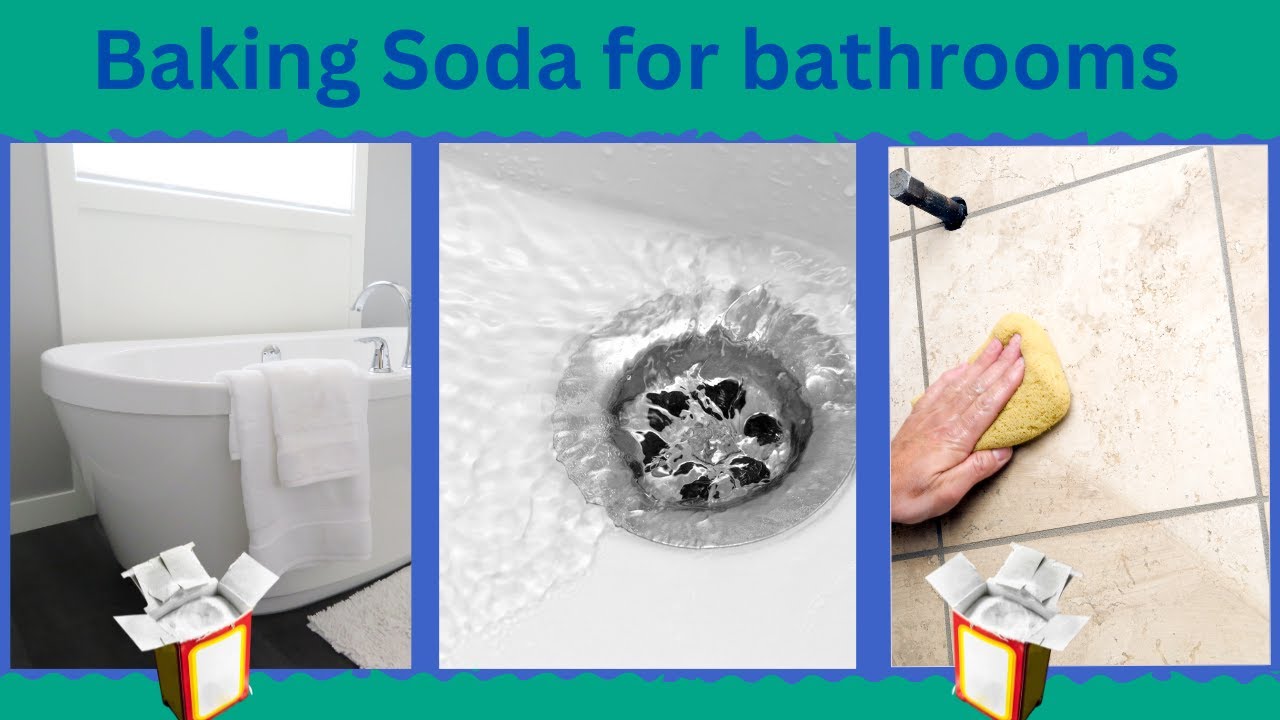 Baking soda benefits for bathroom and cleaning drains - YouTube