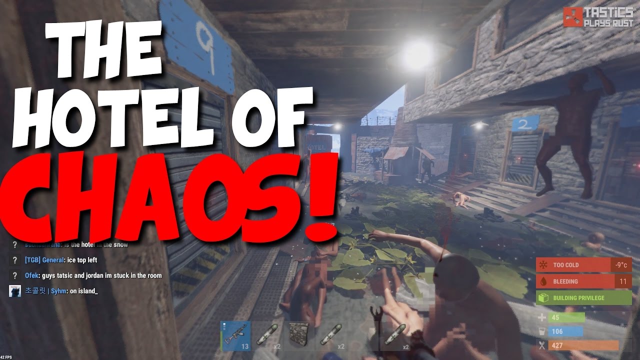 The Chaos Hotel! FT. JordanRants - RUST CO-OP Survival