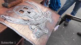 Torch timelapse Skull and Swords