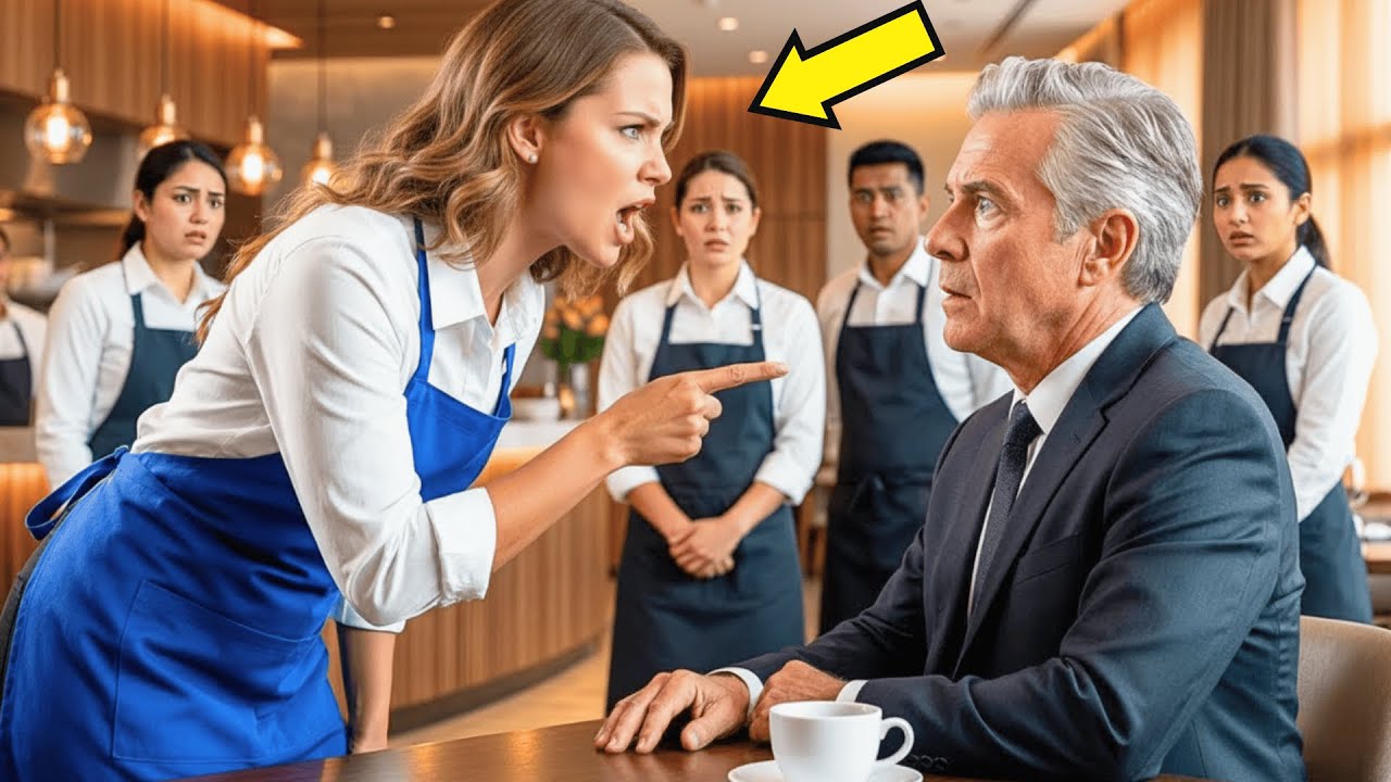 Iedereen vreesde de miljonair… tot de nieuwe serveerster hem voor iedereen liet zwijgen