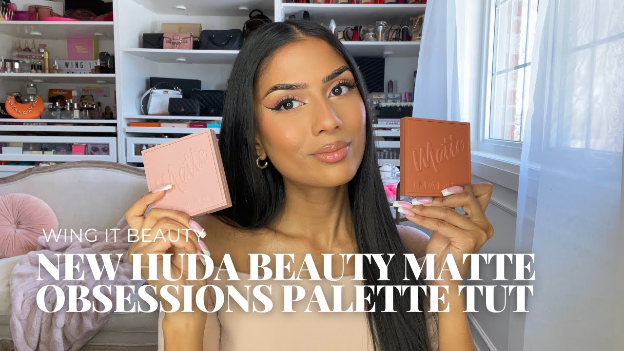 NEW HUDA BEAUTY WARM MATTE OBSESSIONS PALETTE TUTORIAL | WING IT BEAUTY
