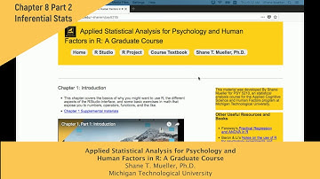 Chapter 8 part 2 simple t tests and correlations