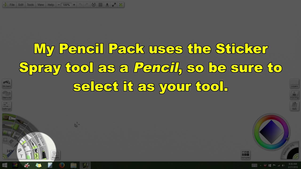 Installing my Pencil Pack Preset in ArtRage 4