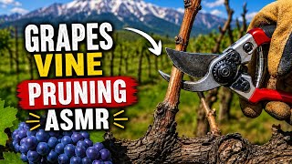 Relaxing Grapes Vine Pruning POV ASMR 