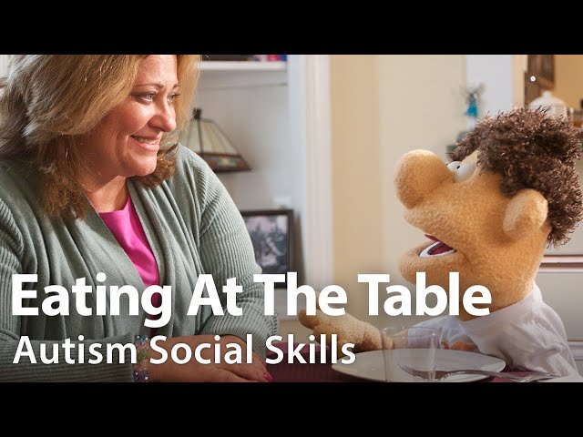 Eating at the Table #Autism #SocialSkills Video class=