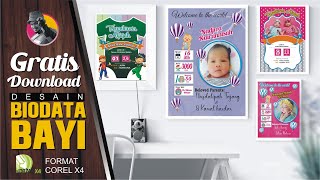 FREE DOWNLOAD TEMPLATE BIODATA BAYI - UNDANGAN TASYAKURAN AQIQAH