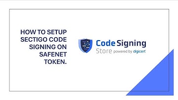 How To Install/Setup a Sectigo Code Signing Certificate (Safenet USB Token)