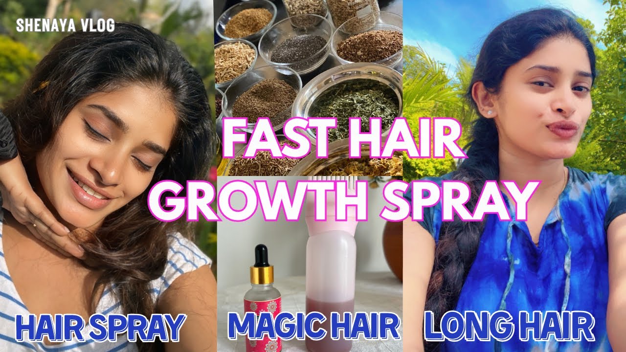 කොන්ඩෙ වැවෙන්න මැජික් Spray එකක්💦 | Fast Hair growth Spray| ලේසියෙන්ම කොන්ඩේ වවාගන්න #shenaya #ep5 