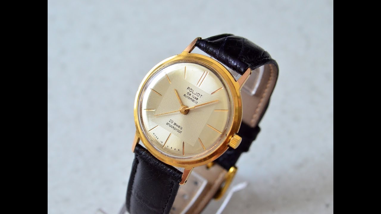 Часы Poljot DE LUXE Automatic 29 Jewels Shockproof. Made in USSR Au20