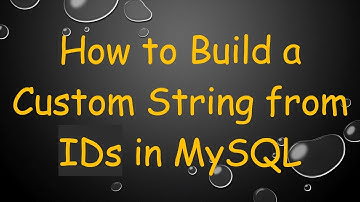How to Build a Custom String from IDs in MySQL