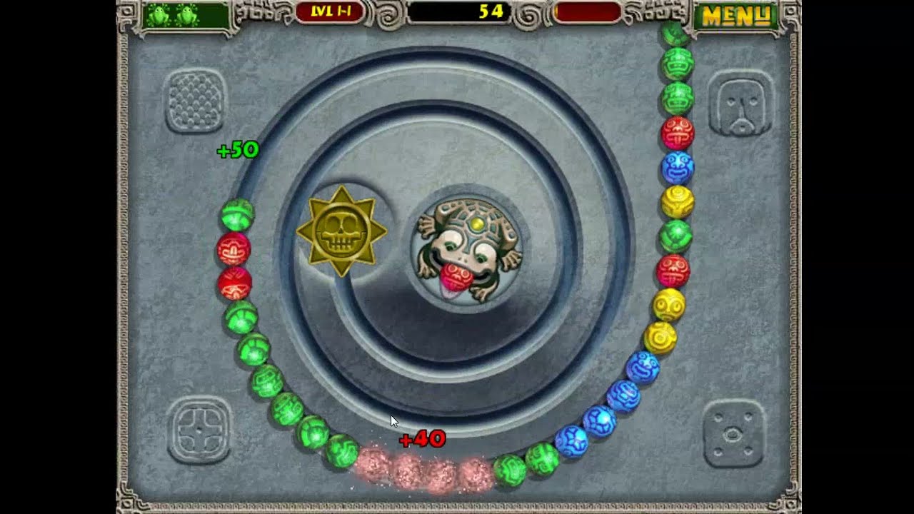 Zuma Deluxe (Adventure) - 1: Completed First Temple!