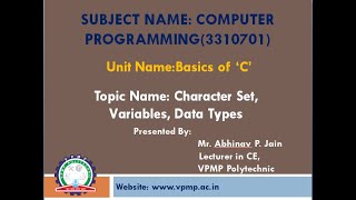 Basics of βCβ | CP | 3310701 | ABHINAV P. JAIN