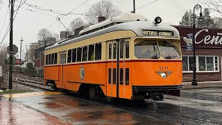 Vintage PCC trolleys on the MBTA’s Mattapan High Speed Line!