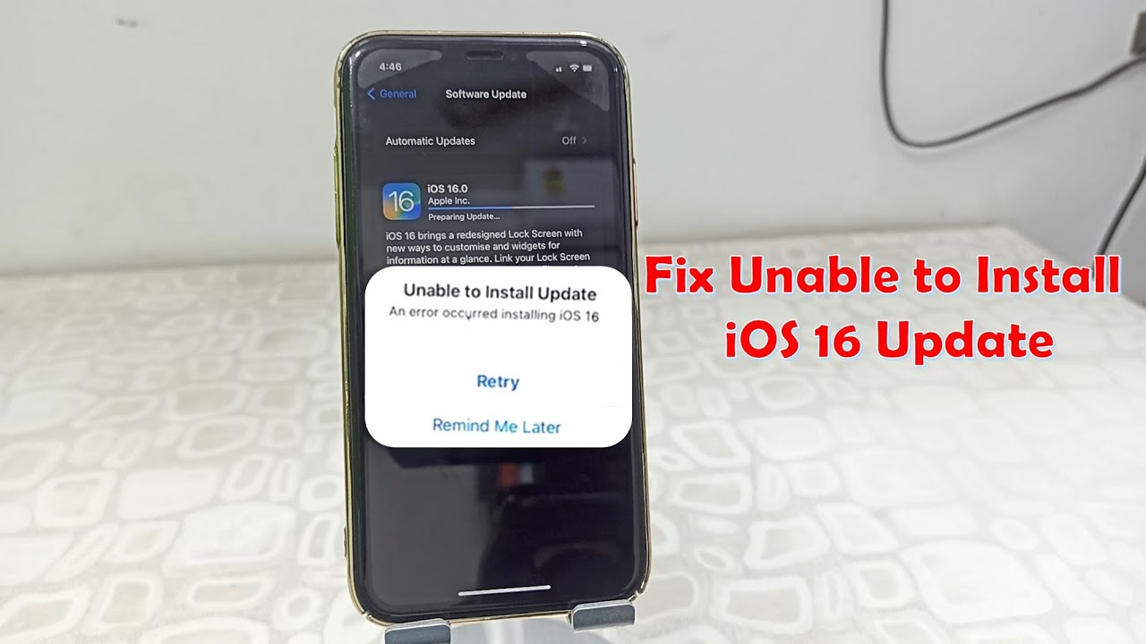 Unable to fix