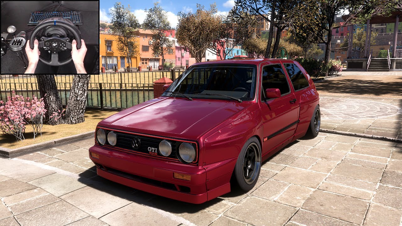 VW Golf GTI MK2 (450HP + Widebody) - Forza Horizon 5 | Steering Wheel Gameplay