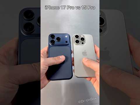 IPhone 17 Pro Vs IPhone 15 Pro Comparison Shorts Trending Iphone Apple Video Viral