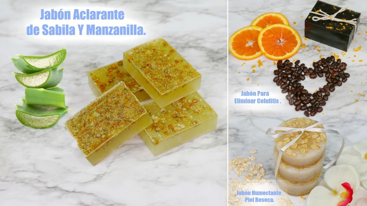 Jabones Caseros 🧼 Para Blanquear la Piel , Eliminar Celulitis y humectar la piel