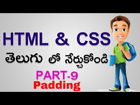 HTML & CSS In Telugu Part 9 | "Padding" In CSS In Telugu | HTML & CSS Tutorial In Telugu