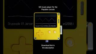 SID music player for the Playdate console #playdate #sid #music #retro #c64