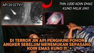 CAMPING HOROR DAPAT SEPASANG KOIN EMAS KUNO MILIK JIN API PENGHUNI POHON TAHUN 1000AN DI TERORR!!!