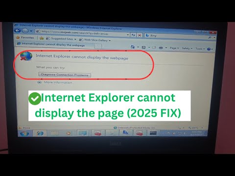(✅2025 FIX) Internet Explorer cannot display the page - Diagnose connection problems in Windows 7