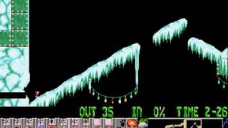 Holiday Lemmings 1993 - Level 16