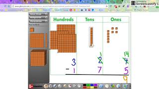 3.NBT.2 Subtracting with Base 10 Blocks and Regrouping